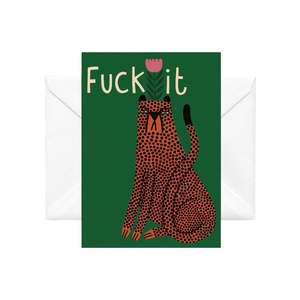 Fuck It - illustrated card by Studio Soph