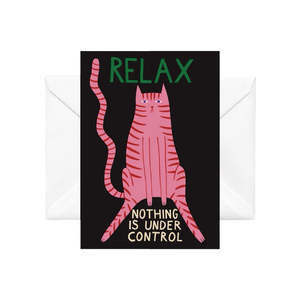 Studio Soph: RELAX Nothing is Under Control - Illustrated card by Studio Soph