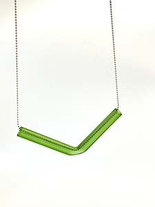 Wearing Glass: Glass Angle Necklace - Green
