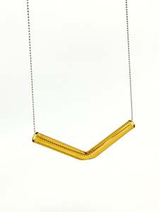 Wearing Glass: Glass Angle Necklace - Amber