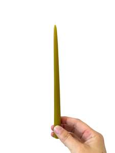 Homewares: Mini Beeswax Taper Candle - Light Green (E)