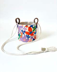 Hanging Canvas Planter - Laura Flor