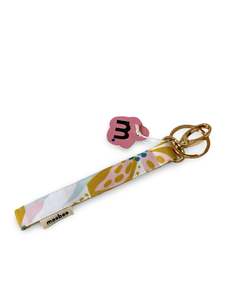 Accessories: Key Wristlet - Marshmallow Flowers