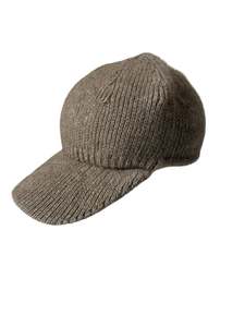 Accessories: Possum Merino Peak Cap - Natural