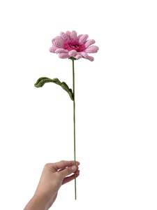 Pink: Crocheted Gerbera - Hot Pink