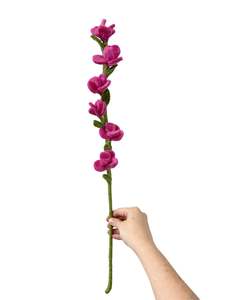 Flower Stem - NZ Felted Wool - Pink