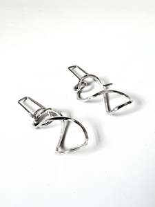 Silver Twist Earrings