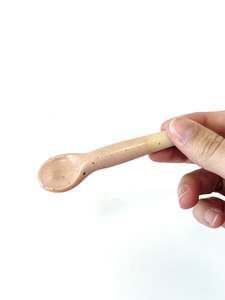 Ceramics: Pink Handmade Ceramic Mini Spoon