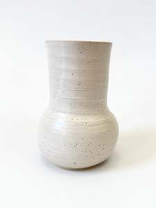 Handmade Ceramic Flower Vase - White (B)