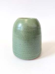 Ceramics: Handmade Ceramic Flower Vase - Lagoon (C)