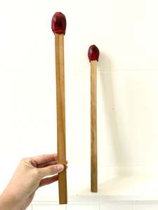 Art Objects: Matchstick Head Pair - 41cm Weeny Size (25111)