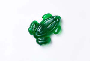 Glassware: Emerald Froggie - Glass Candy artwork by Simon Lewis Wards