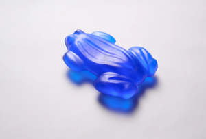 Aquamarine Froggie - Glass Candy Artwork by Simon Lewis Wards