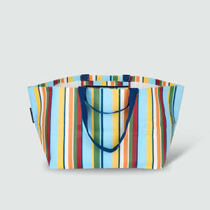 Bags: Oversized Tote - Retro Stripe