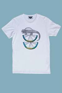 Illustrated Mens T-Shirt 'Horatio, Guardian of The Limes' - White