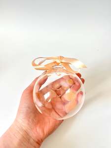 Matthew Hall Glass: Handblown Glass Bauble - Peach