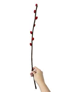 Store17: Bud Stem - NZ Felted Wool - Red