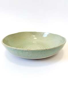 Ceramics: Ceramic Salad Bowl - Green
