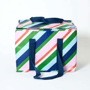 Large Insulated Tote - Rugby Stripe