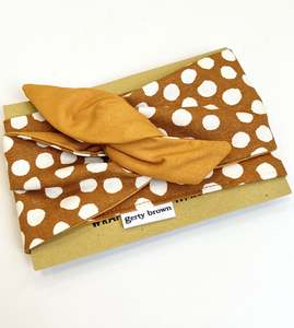 Kids: Girlband - Mustard, White Dots