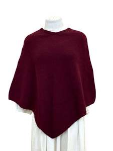 Scarves: Possum Merino Poncho - Pinot
