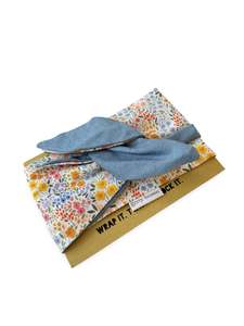 Gerty Brown: Girlband - Springtime Petite Florals / Light Denim