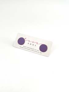 Dot Stud Earrings - Violet