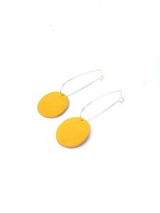 Lovefool Jewellery: Comet Drop Earrings - Mustard