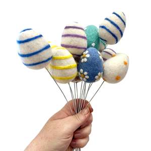 Store17: Felted Wool Easter Egg on a stick!