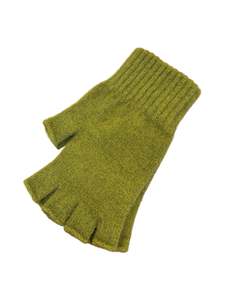Possum Merino Open Fingered Glove - Olive