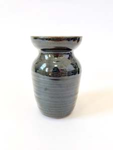 Handmade Ceramic Flower Vase - Pounamu Gloss (B)