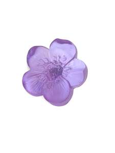 Products: Cast Glass Buttercup Flower - Lilac - Garden Path Series