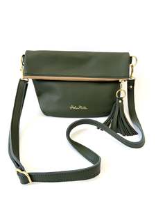 Mini Slouch handbag - Meadow Green leather