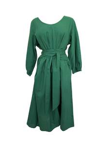 Clothing: Long Sleeve Mollie Dress - Emerald Blend