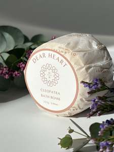 Dear Heart: Bath Bomb - Cleopatra; Ylang Ylang & Vanilla