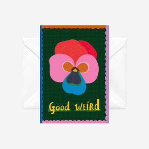 Products: Good Weird - illustrated card by Crissie Rodda