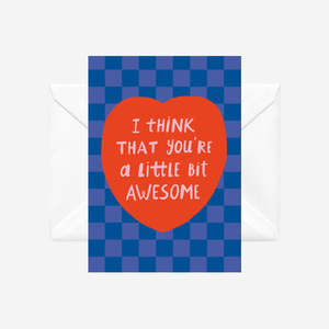 Products: A Little Bit Awesome - illustrated card by Crissie Rodda