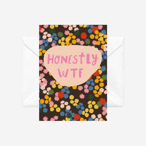 Products: Honestly WTF - illustrated card by Crissie Rodda