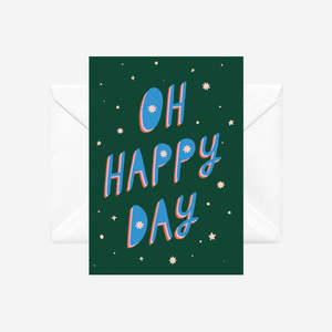 Oh Happy Day - illustrated card by Crissie Rodda