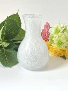 Glassware: White Bubble #1 Mother's Day Vase by Keith Grinter - Exclusive to Inc Store