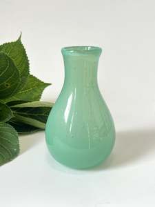 Glassware: Opal Nile Green Mother's Day Vase by Keith Grinter - Exclusive to Inc Store