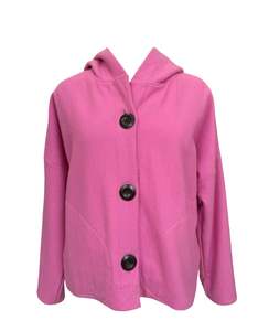 "Ava" Wool Blend Jacket - Candy