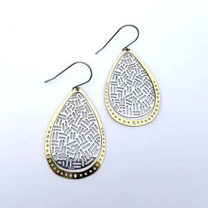 Boho Mixed Metal earrings in #5 Gold & Silver