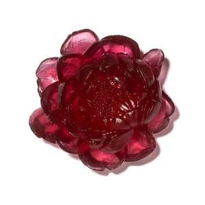 Products: Peony - Gold Ruby - Glass wall artwork by Luke Jacomb