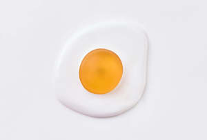 Art Originals: Fried Egg - Glass Candy Art by Simon Lewis Wards