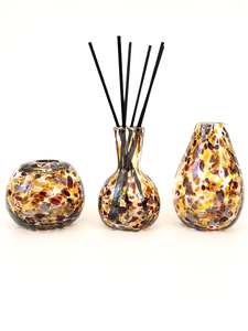 Products: Handblown Glass Diffuser Vase - Tortoiseshell