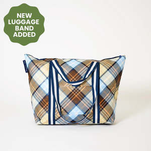 Medium Zip Tote Bag - Country Plaid