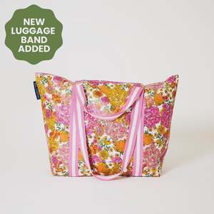 Medium Zip Tote Bag - Hydrangea
