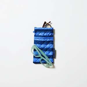Double Glasses Case - Blue Stripe