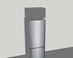 Products: Fridge over cabinet - 2 door JAG Express